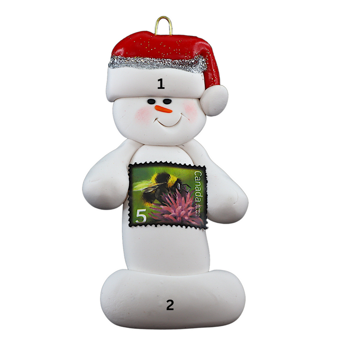 Snowman Postal Worker Ornament