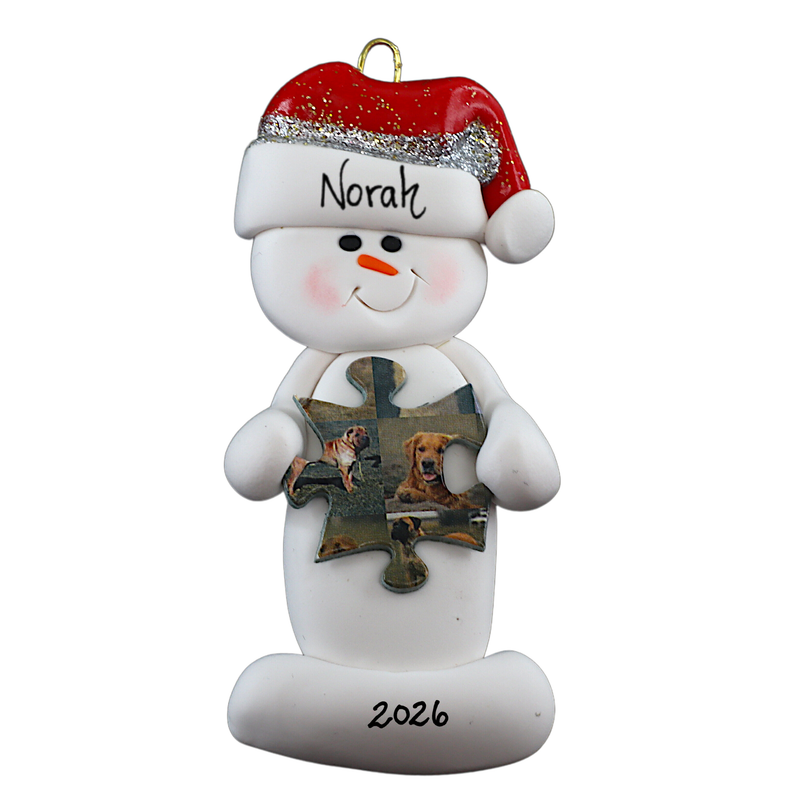 Snowman Puzzler Christmas Ornament