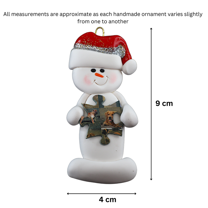 Snowman Puzzler Christmas Ornament
