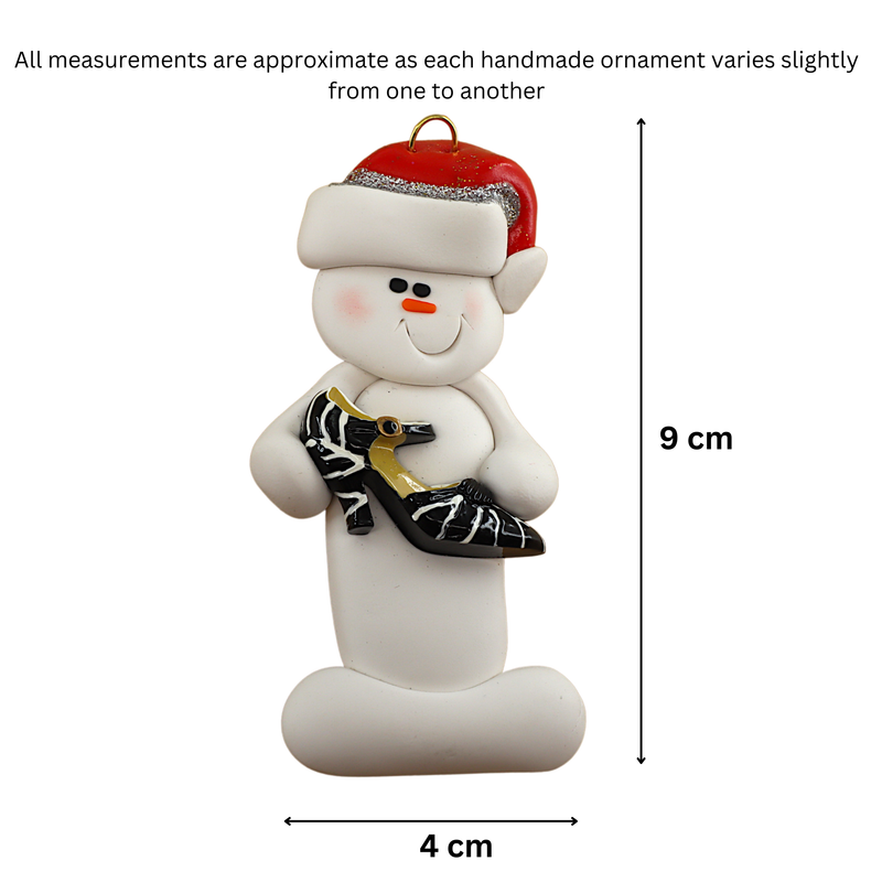 Snowman Shoe Lover Christmas Ornament