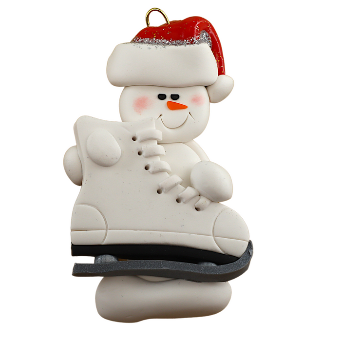 Snowman Skater Ornament