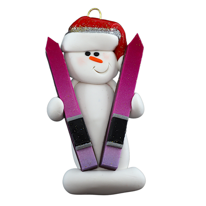 Snowman Skier Ornament