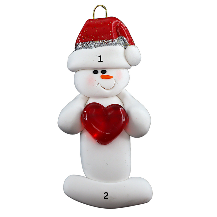 Snowman Sweetheart Ornament