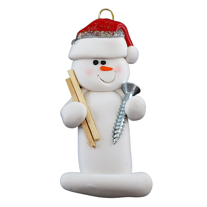 Snowman Woodworker Ornament