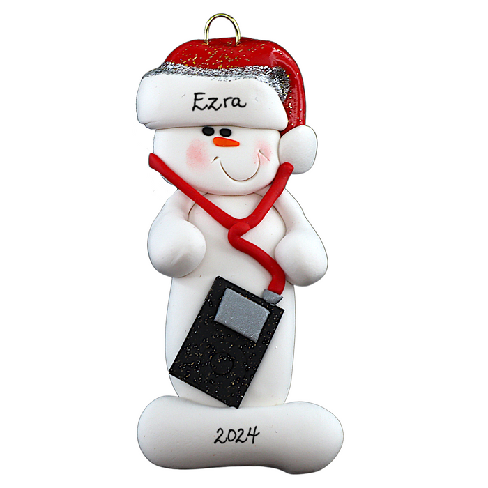 Snowman iPod Lover Ornament