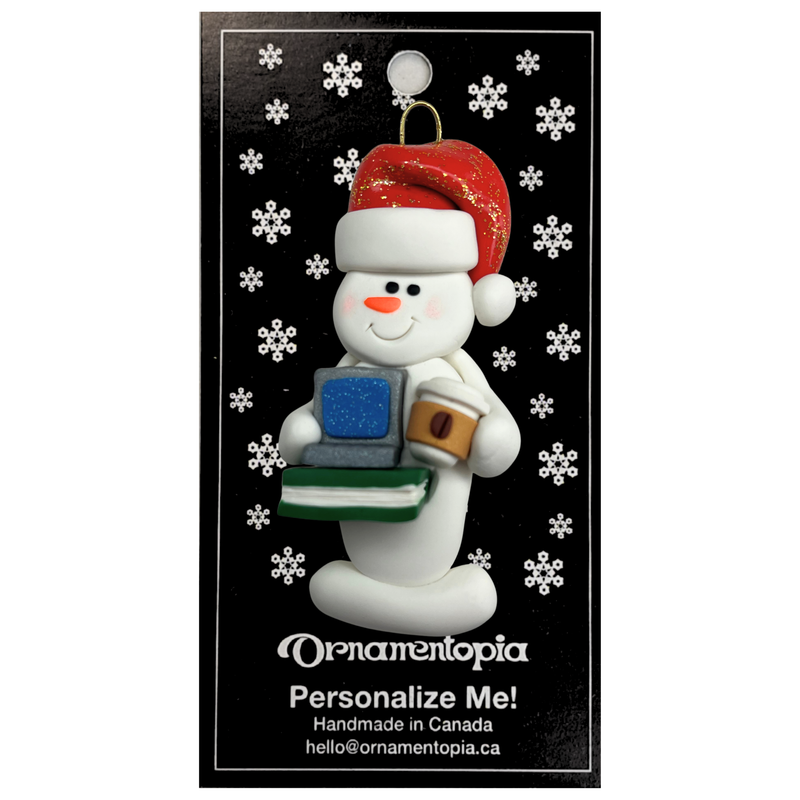 Snowman Student Christmas Ornament