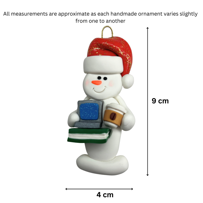 Snowman Student Christmas Ornament