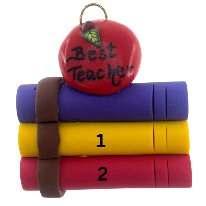 Teacher – Books Christmas Ornament