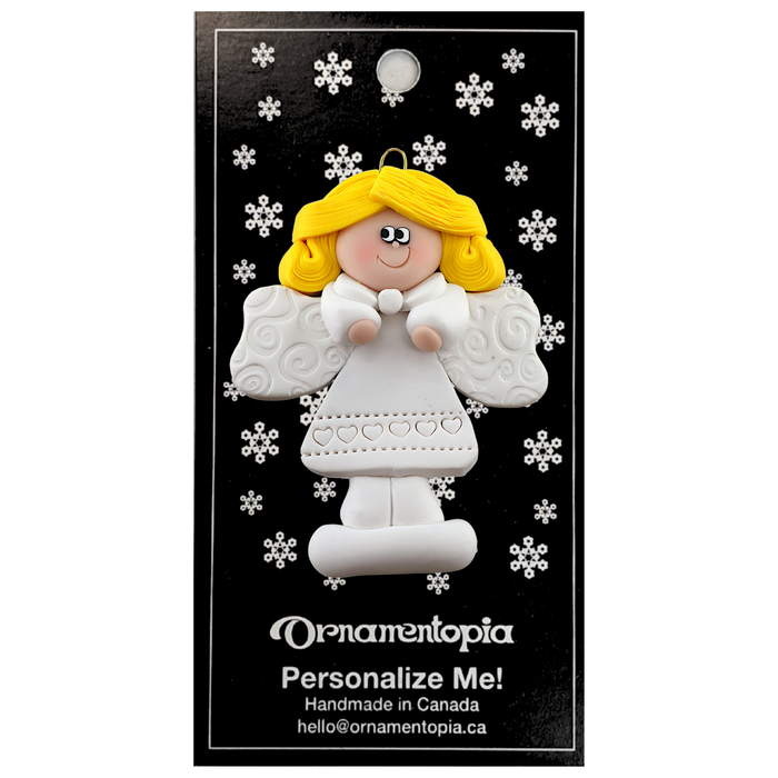 Holiday Angel Ornament - Blonde Hair