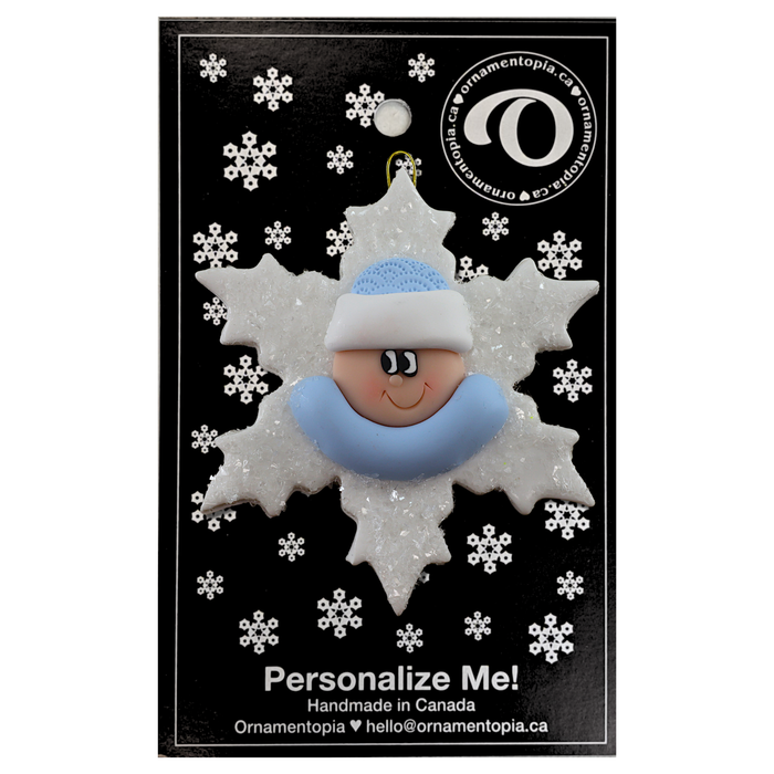 Baby Snowflake Ornament - Blue