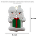 Holiday Present Snowman Couple Ornament Ornamentopia