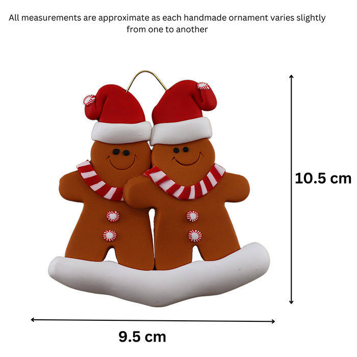 Gingerbread Family of 2 Ornament Ornamentopia