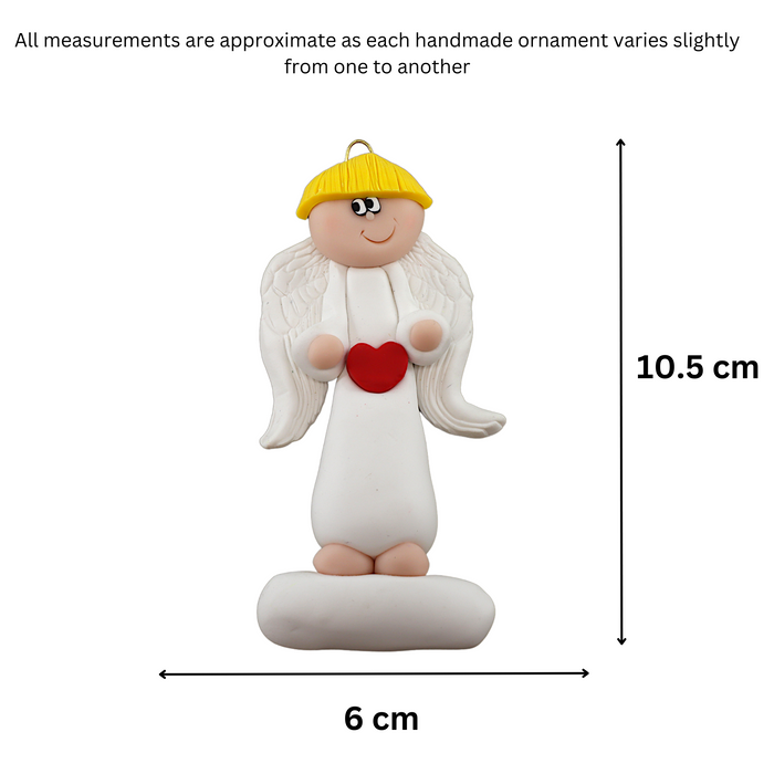 Holiday Tall Angel Ornament - Blonde Hair Ornamentopia