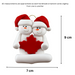 Maple Leaf Snowmen Family of 2 Ornament Ornamentopia