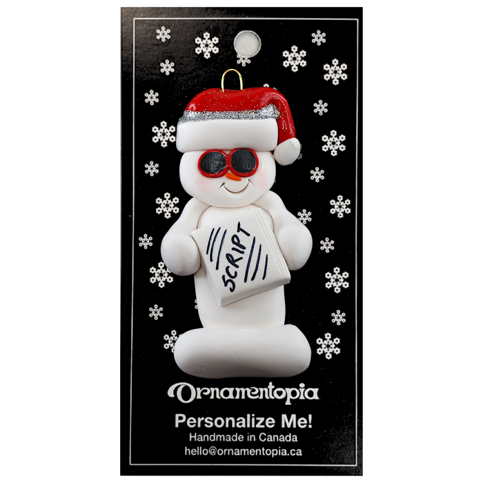 Snowman Actor Ornament