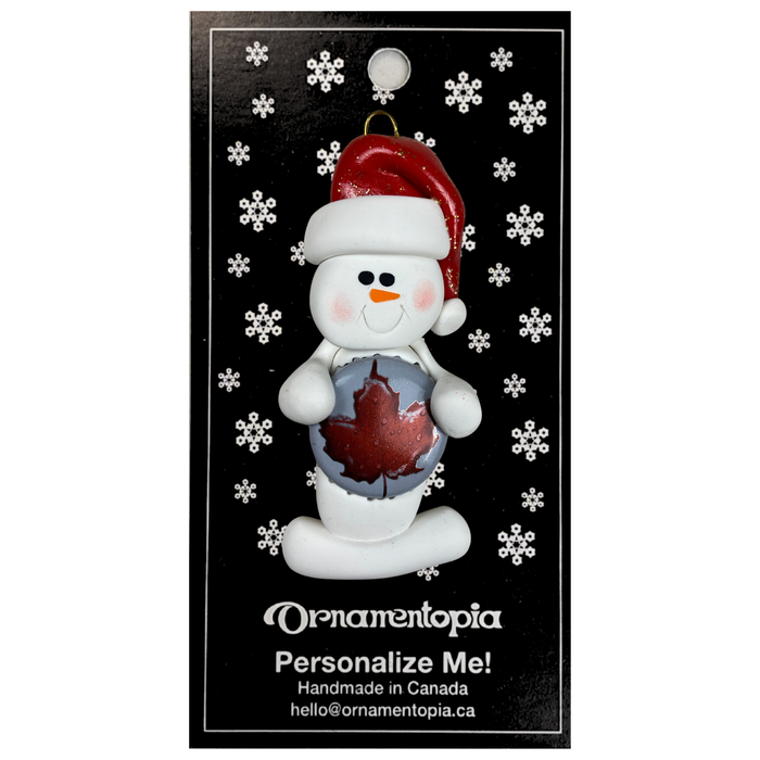 Snowman Beer Drinker Ornament