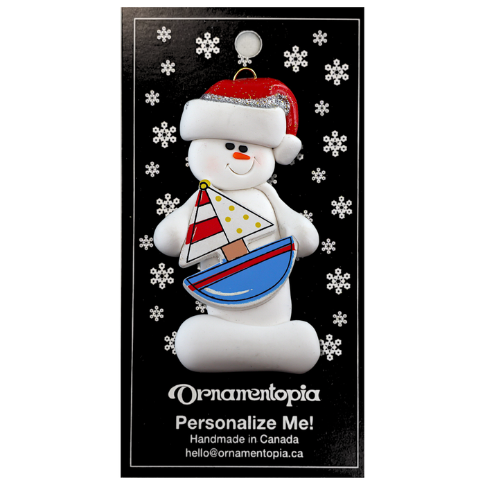 Snowman Boater Ornament