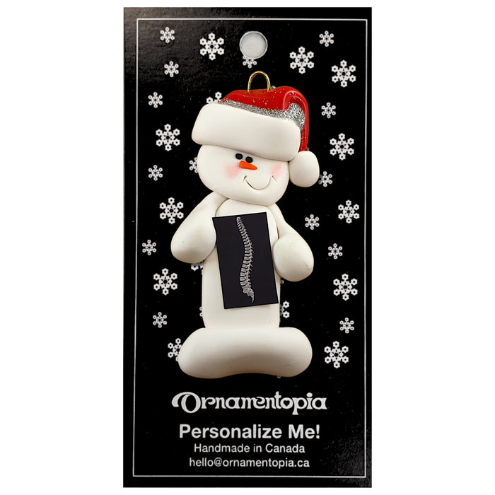 Snowman Chiropractor Ornament