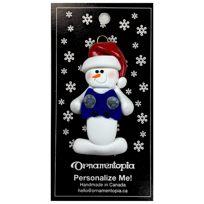 Snowman Gamer Ornament