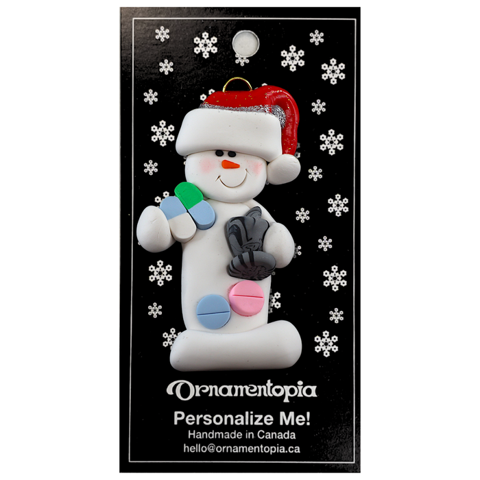 Snowman Pharmacist Ornament