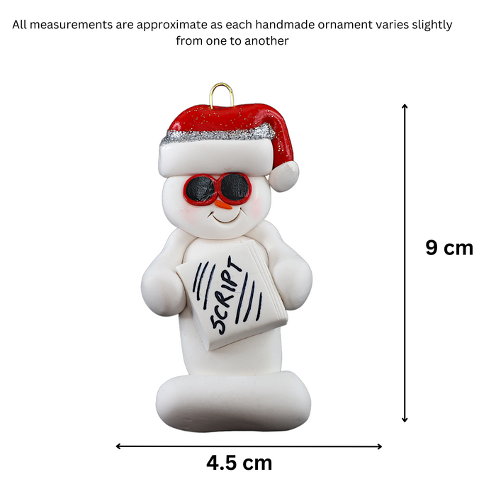 Snowman Actor Ornament Ornamentopia