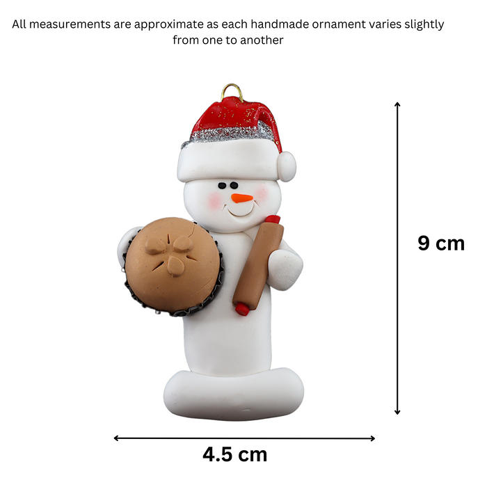 Snowman Baker Ornament Ornamentopia