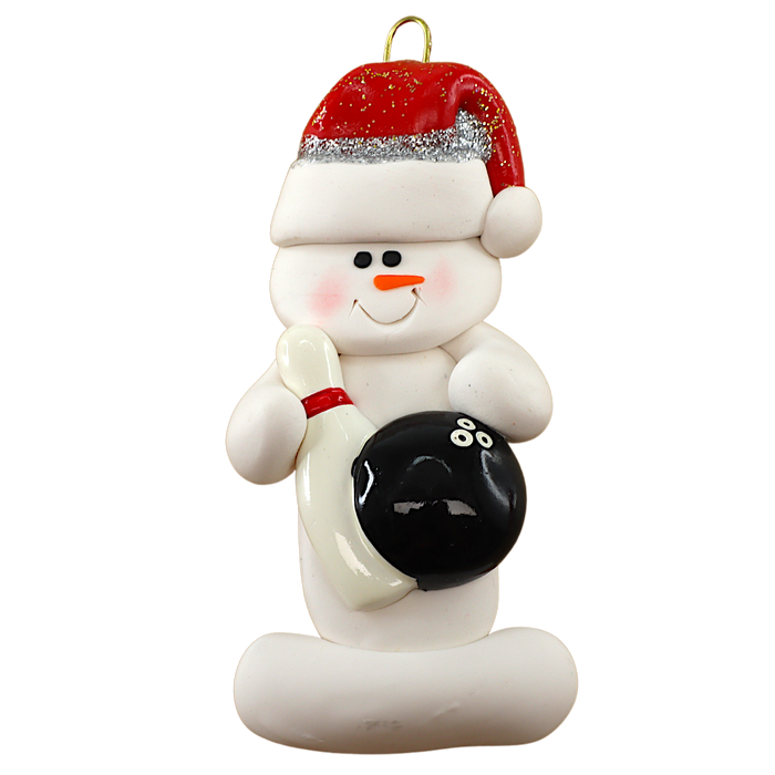 Snowman Bowler Ornament
