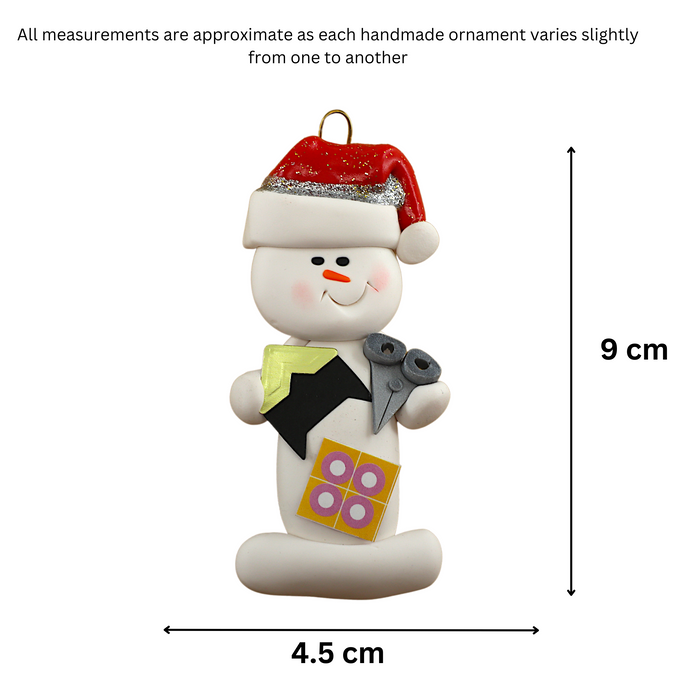 Snowman Scrapper Ornament Ornamentopia