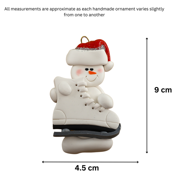 Snowman Skater Ornament Ornamentopia