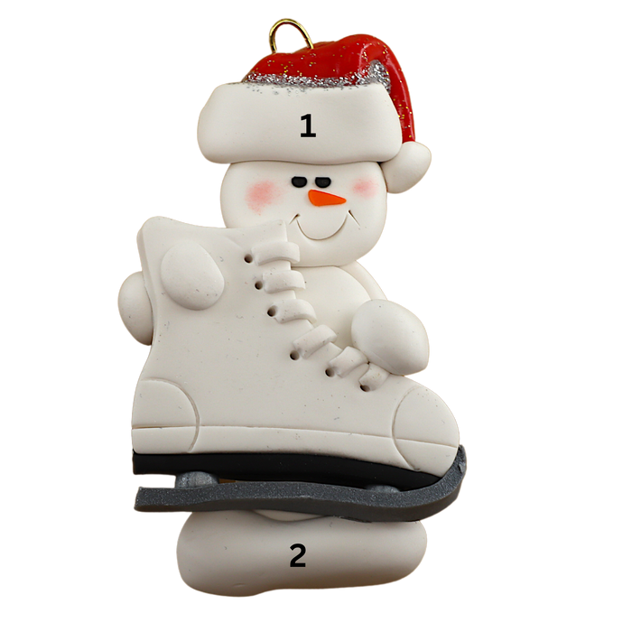 Snowman Skater Ornament