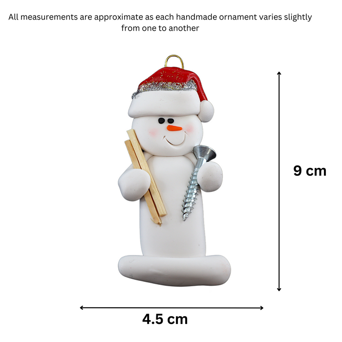 Snowman Woodworker Ornament Ornamentopia