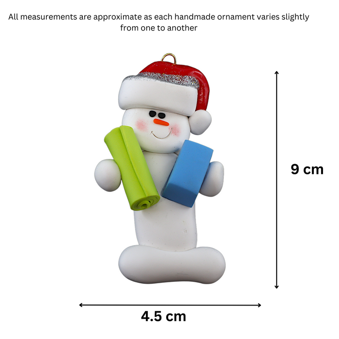 Snowman Yoga Ornament Ornamentopia