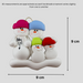 Expecting Snowmen Family of 4 Ornament Ornamentopia