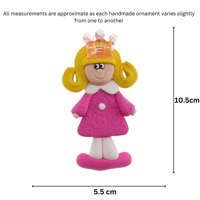 Holiday Princess Ornament - Blonde Hair