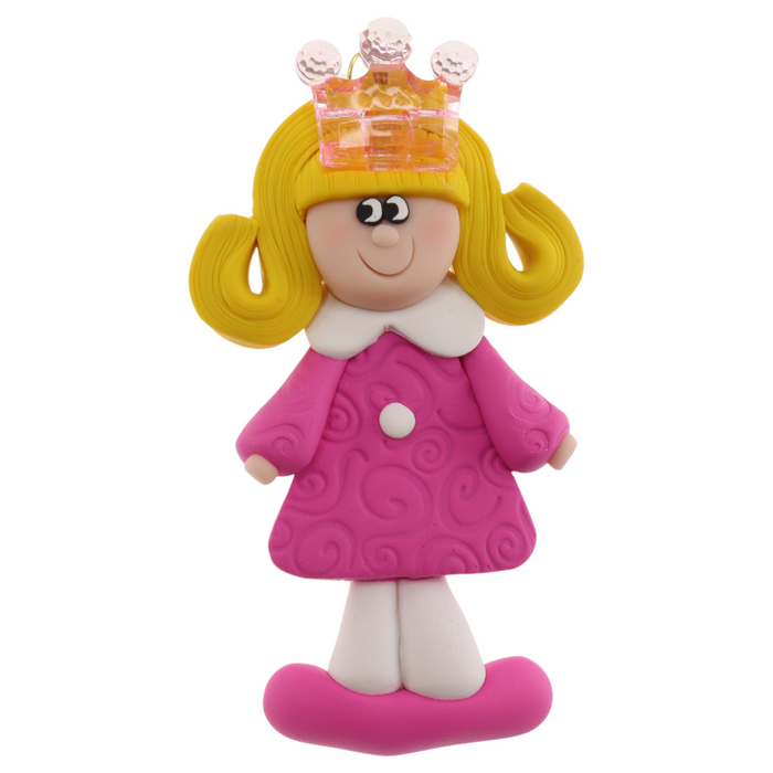 Holiday Princess Ornament - Blonde Hair