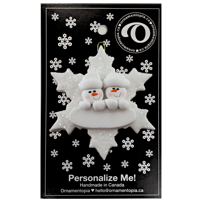 Snowflake Family of 2 Ornament