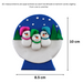 Snow Globe Family of 3 Ornament Ornamentopia