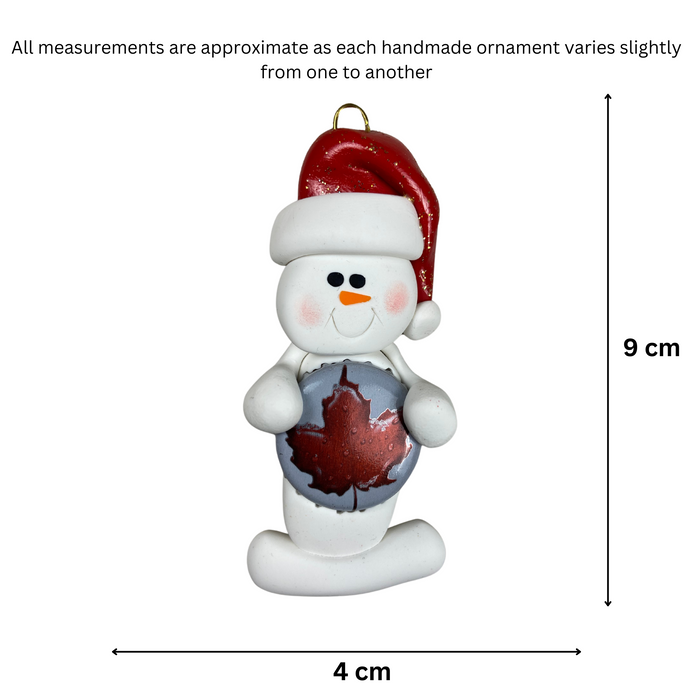 Snowman Beer Drinker Ornament