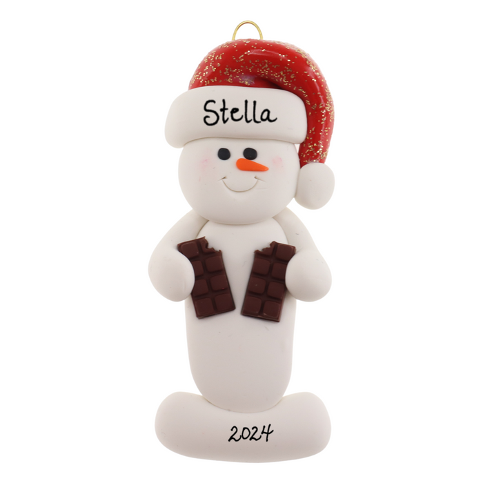 Snowman Chocolate Lover Ornament