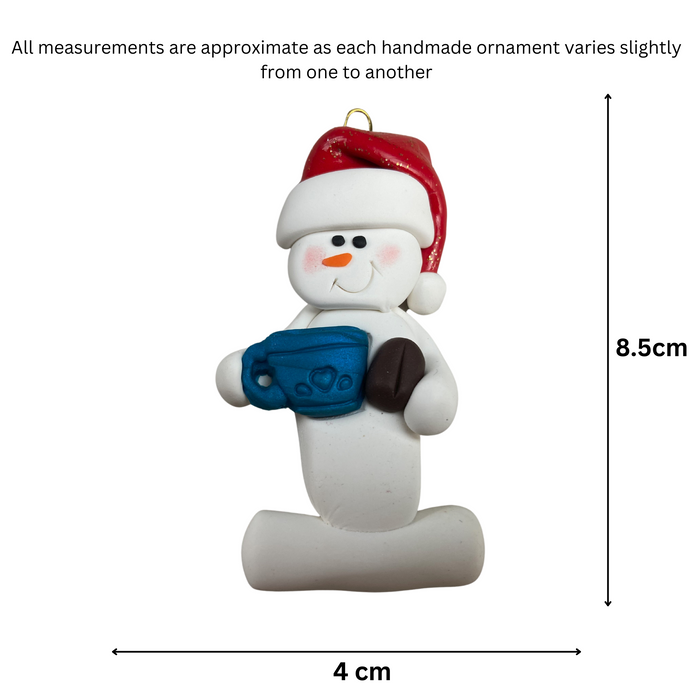 Snowman Coffee Lover Ornament