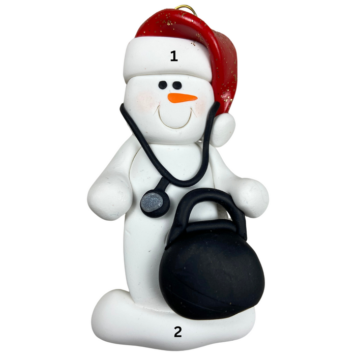 Snowman Doctor Ornament