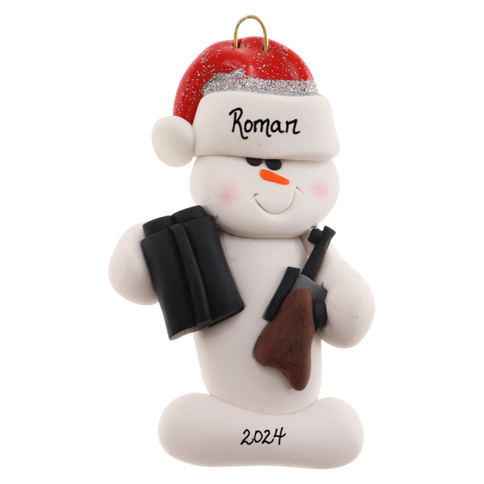 Snowman Hunter Ornament