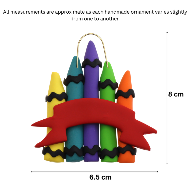 Teacher – Crayons Christmas Ornament