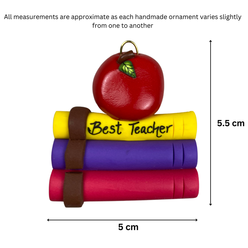 Teacher – Books Christmas Ornament
