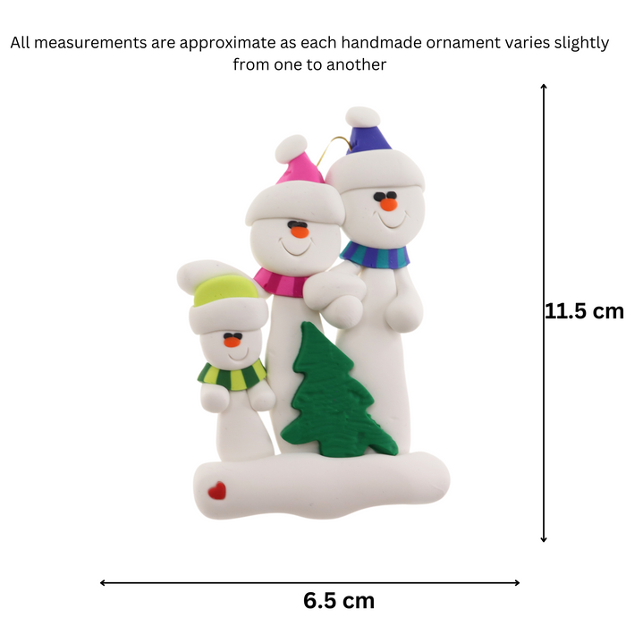 Tree Family of 3 Christmas Ornament