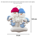 Twin Baby Snowman Family Ornament - Blue Ornamentopia